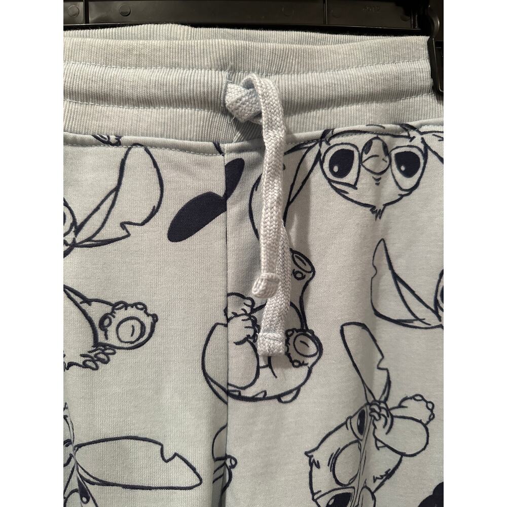 NWOT Disney Stitch Blue drawstring pocket Sweatpants pajama pants L XL - Picture 3 of 6
